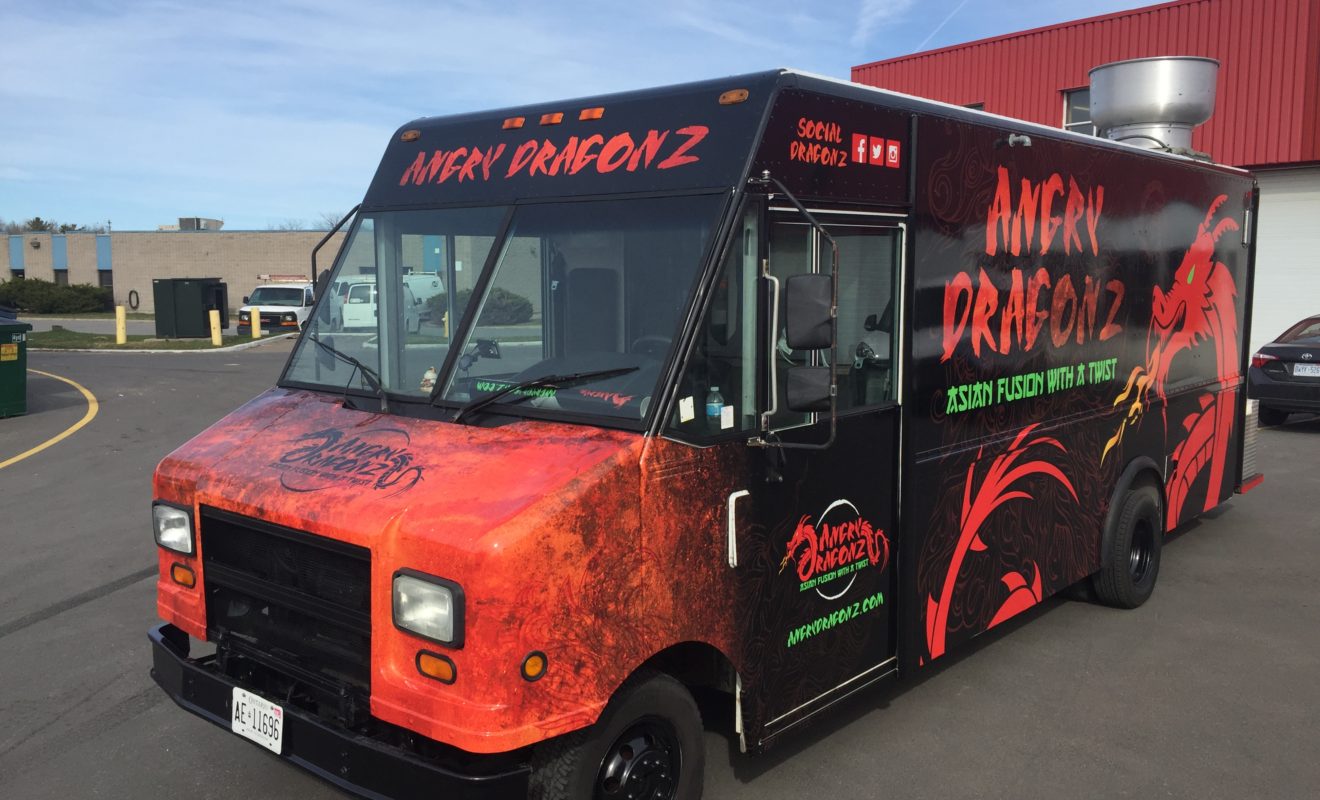 ANGRY DRAGONZ FOOD TRUCK WRAP OTTAWA 2