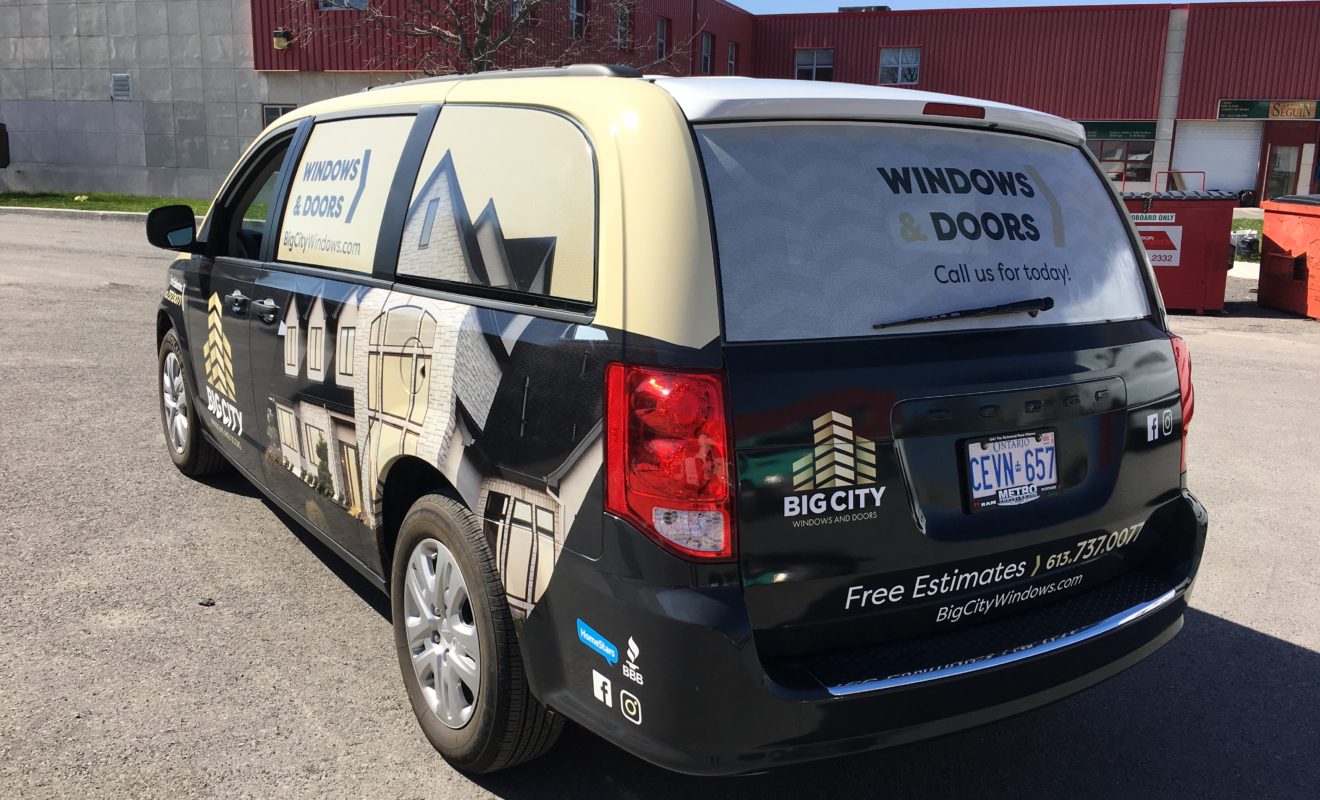 Big City Windows and doors caravan wrap 2