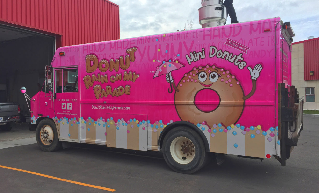DONUT RAIN FOOD TRUCK WRAP 5