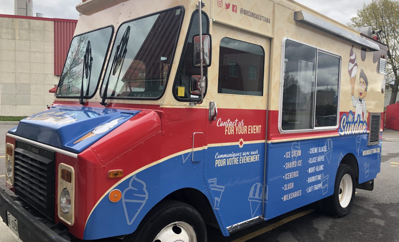 Mr Sundae ice cream truck wrap 3