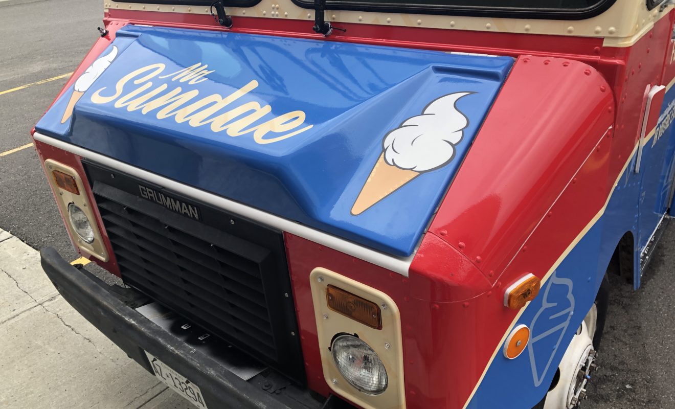 Mr Sundae ice cream truck wrap 4