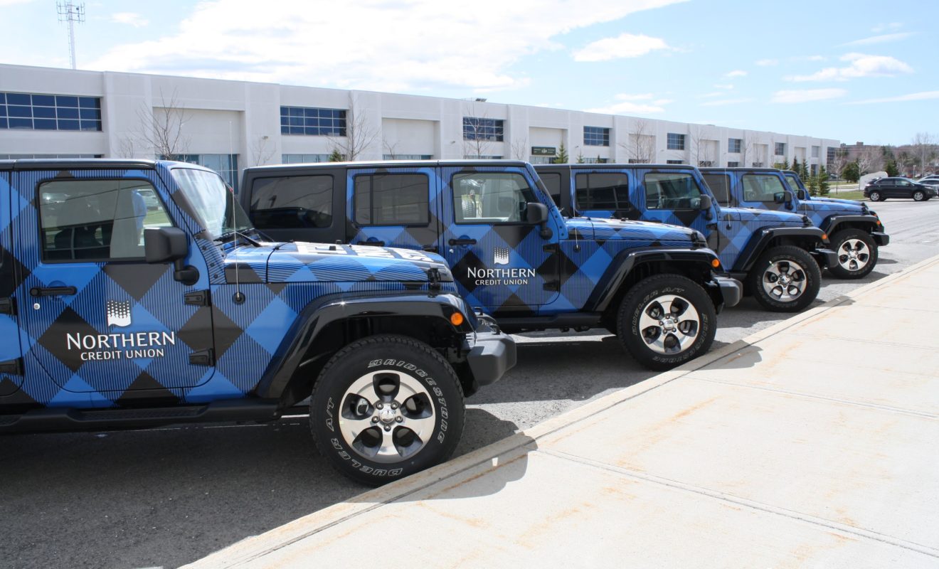 NORTHERN CREDIT UNION JEEP FLEET WRAP 5