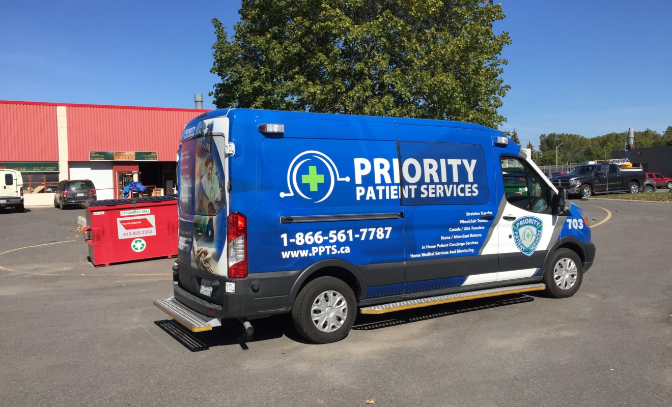 Priority Patient Services Van Wrap 1