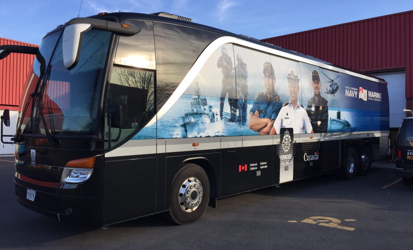 ROYAL CANADIAN NAVY BUS WRAP 1