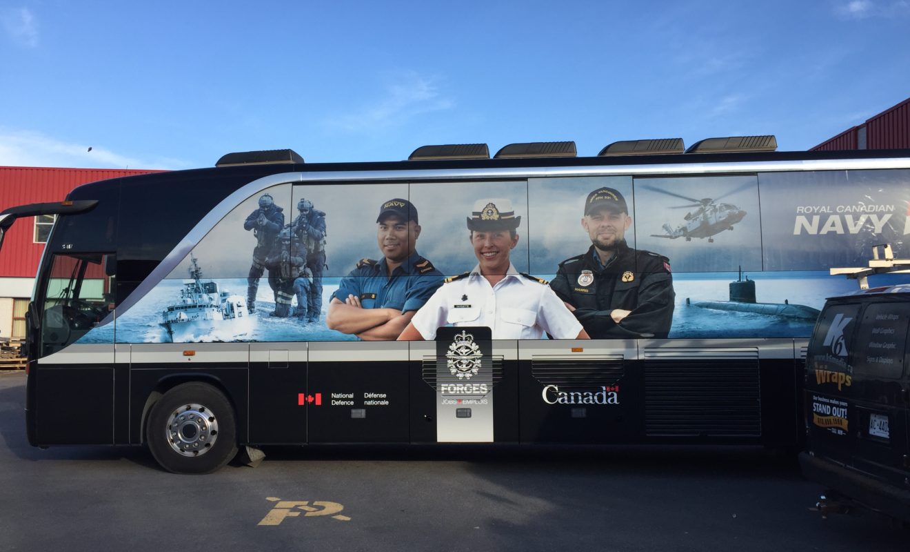 ROYAL CANADIAN NAVY BUS WRAP