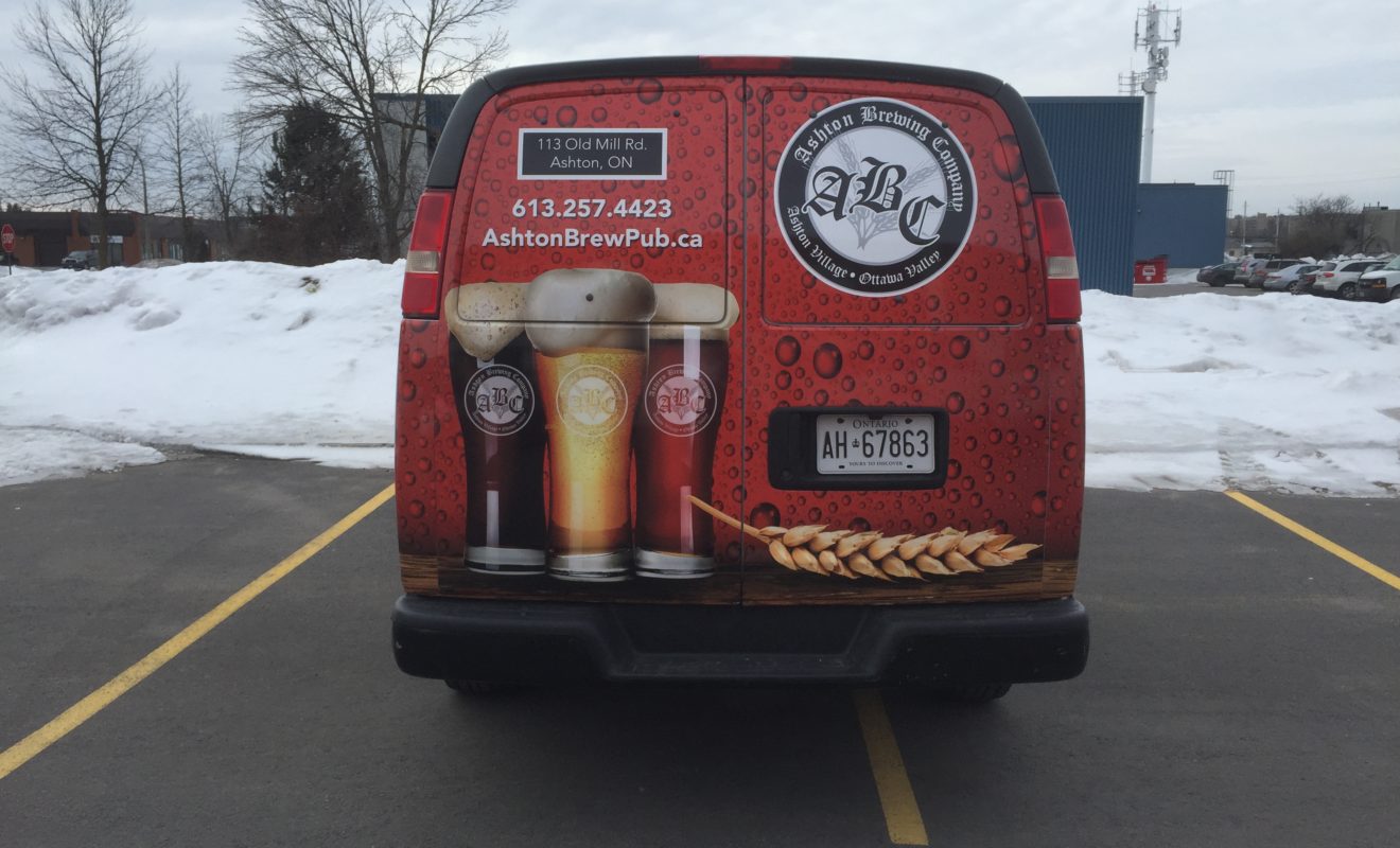 ashton brewing company van wrap