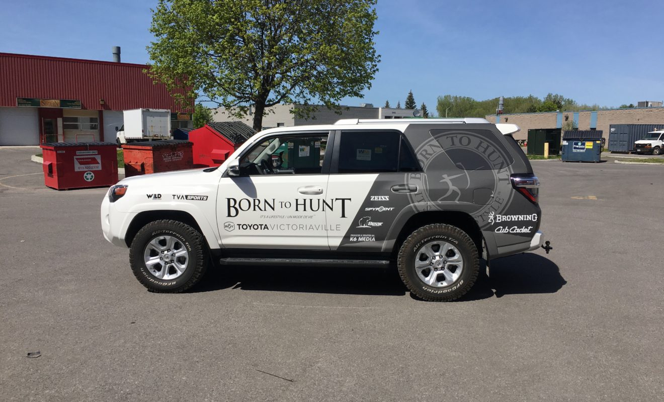 born to hunt 4runner truck wrap 1
