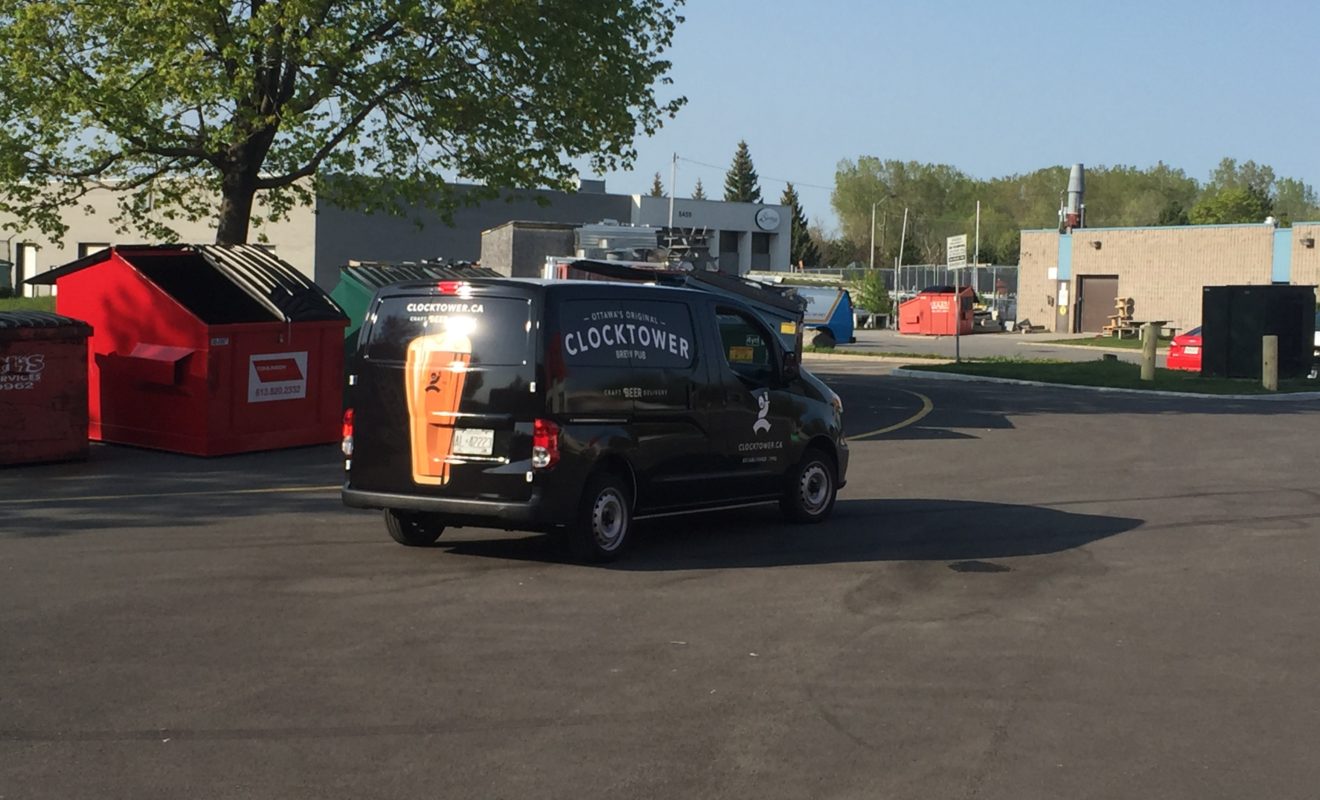 clocktower brew pub nissan van wrap 4