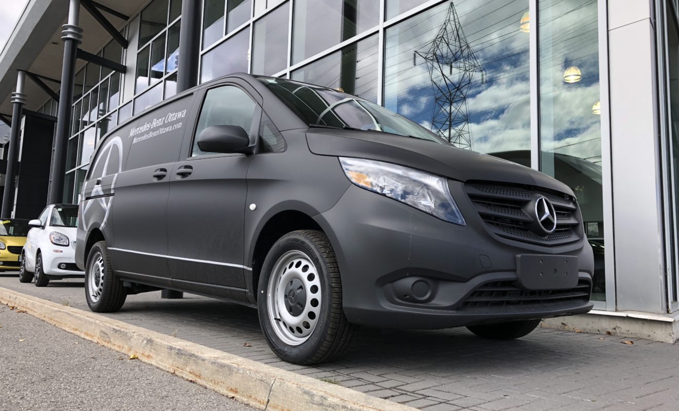 mercedes benz ottawa metris matte wrap 1