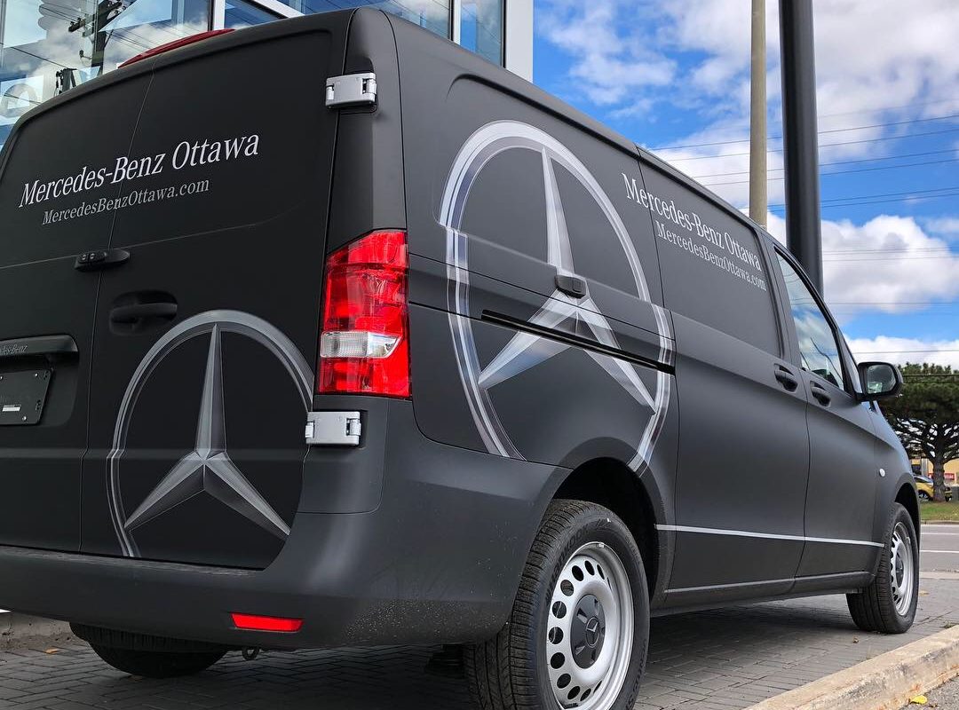 mercedes benz ottawa metris matte wrap 2
