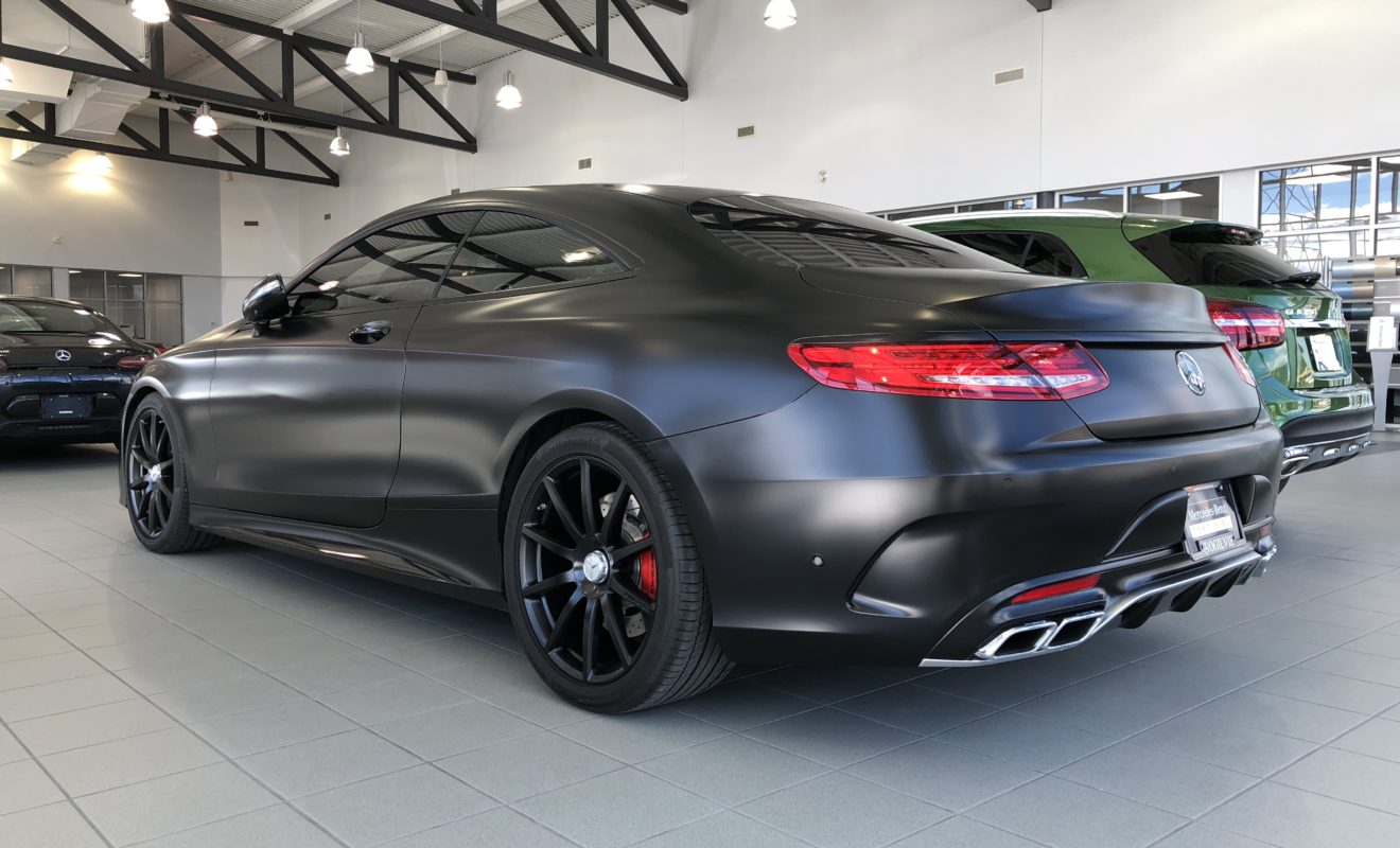 mercedez s63 satin black wrap - K6 Media