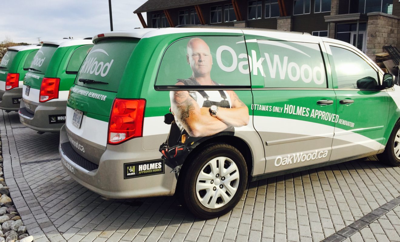 oakwood dodge caravan fleet wrap 3