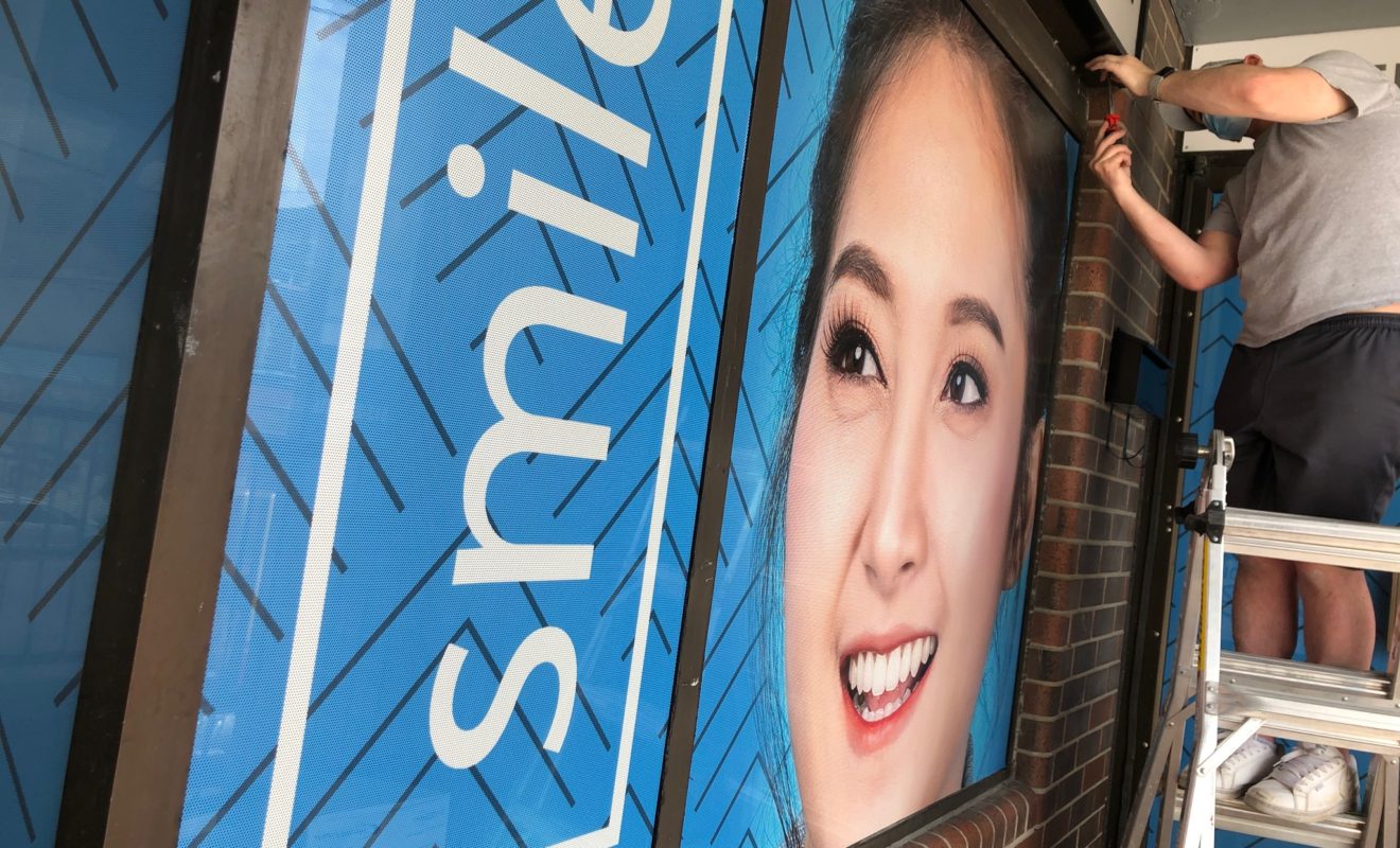 Somerset Dental Window Graphics | K6media Window graphics for a Dental Clinic