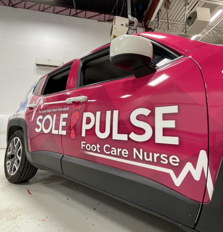 Sole Pulse Foot Care Car Wrap | K6Media