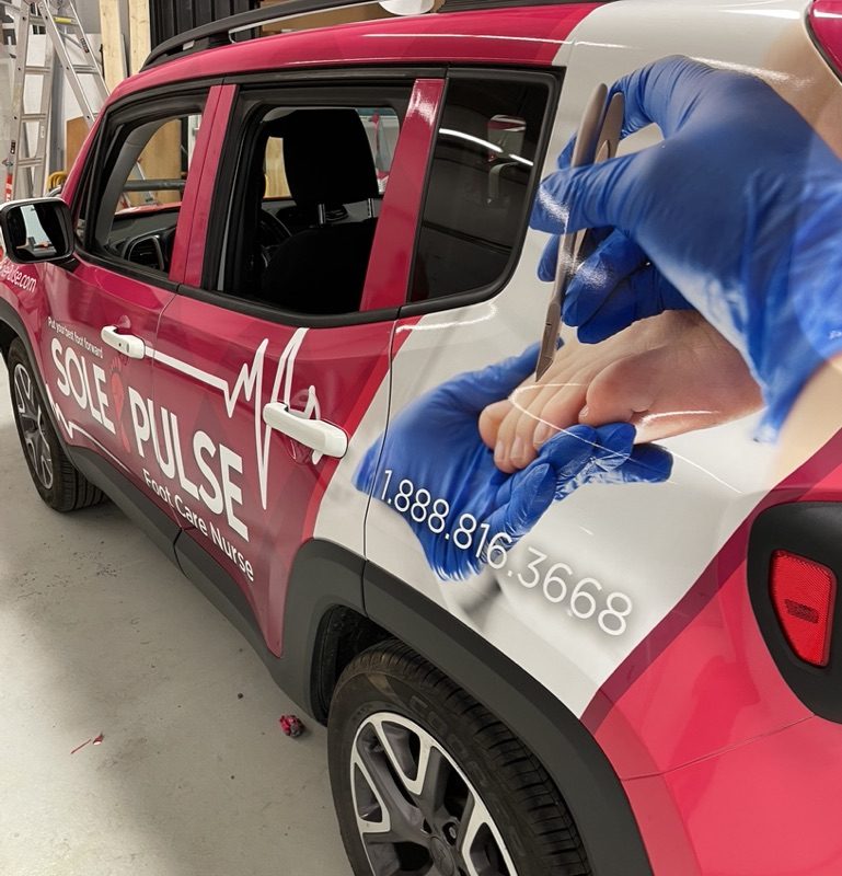 Sole Pulse Foot Care Car Wrap | K6Media