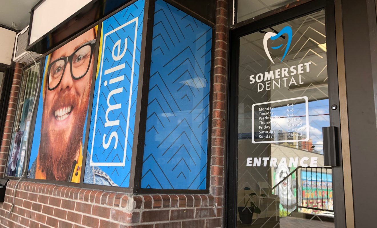 Somerset Dental Window Graphics | K6media Window graphics for a Dental Clinic